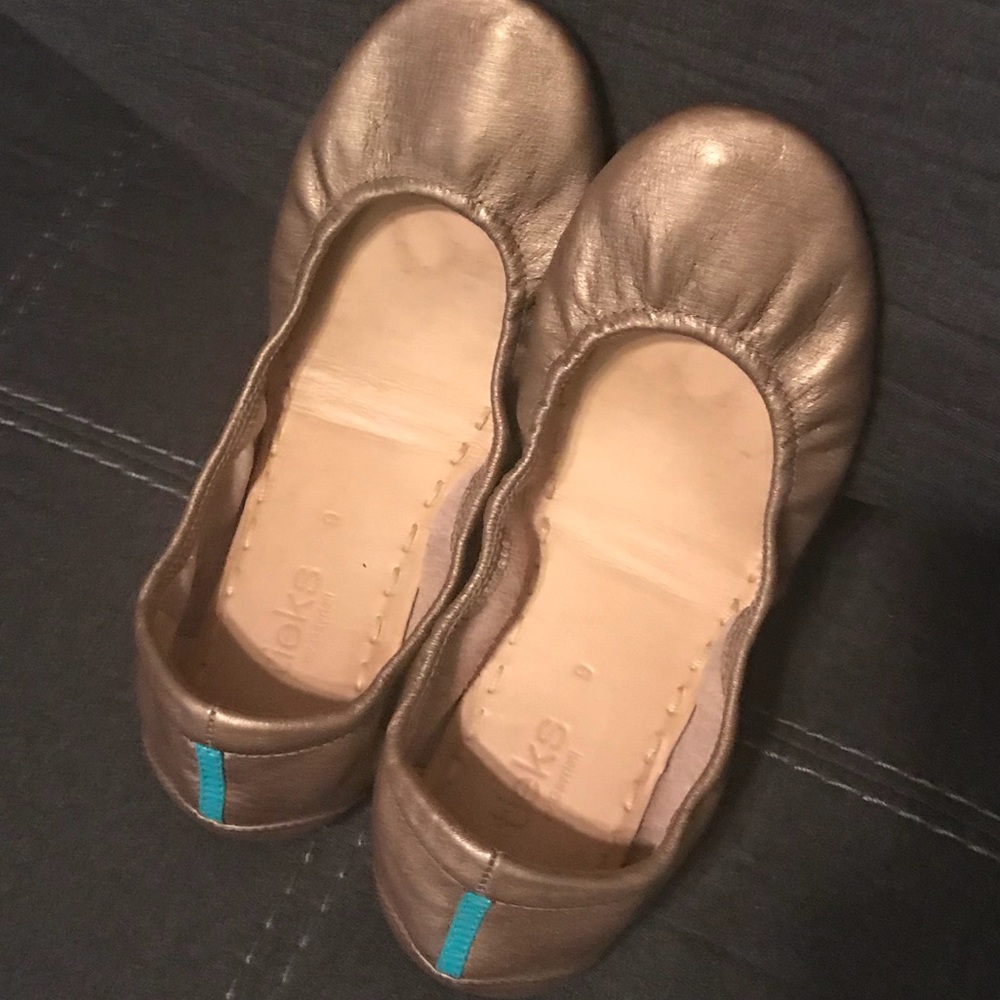 Tieks Metallic Gold size 9